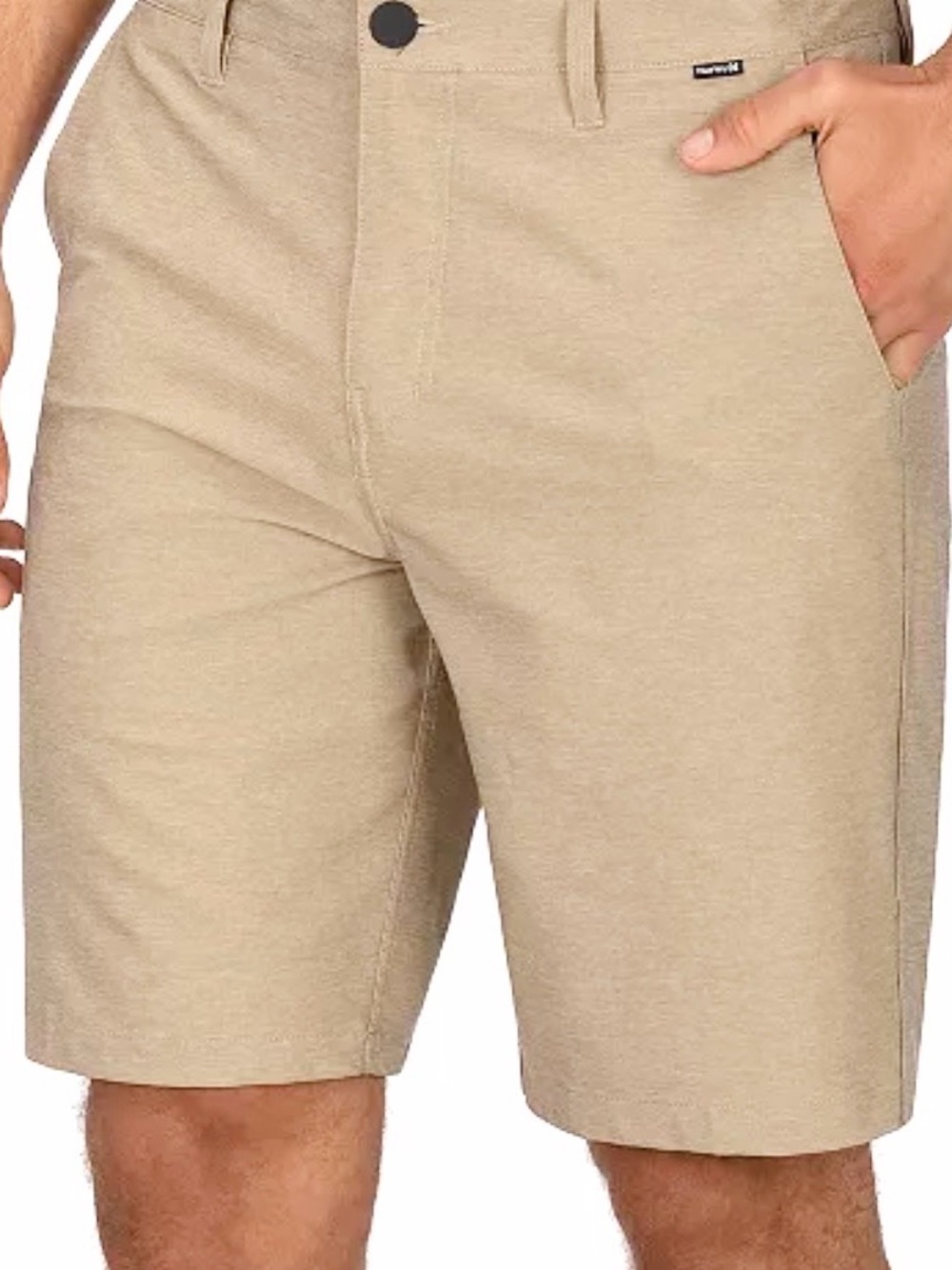 Hurley Men's Phantom Heather Shorts Size 36 Khaki Performance Golf Shorts EUC